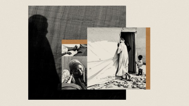 A collage showing Sudan refugees making a new life for themselves